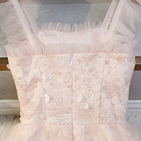 Pink tulle short prom dress homecoming dress - Thumbnail 2