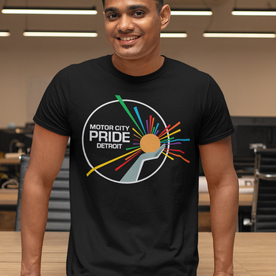 Detroit official logo, unisex t-shirt 