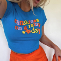 SUNSHINE ON  A RAINY DAY CROP TOP - Thumbnail 1
