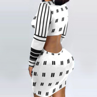 Women's Stretch Sexy Long Sleeve Dress - Thumbnail 4