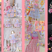 Original sweetheart candy bag striped contrasting color portable diagonal bag - Thumbnail 2