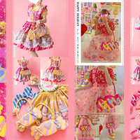 Original sweetheart candy bag striped contrasting color portable diagonal bag - Thumbnail 1