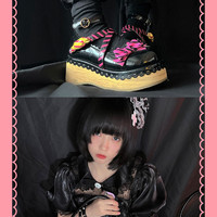 Original sweetheart candy bag striped contrasting color portable diagonal bag - Thumbnail 7