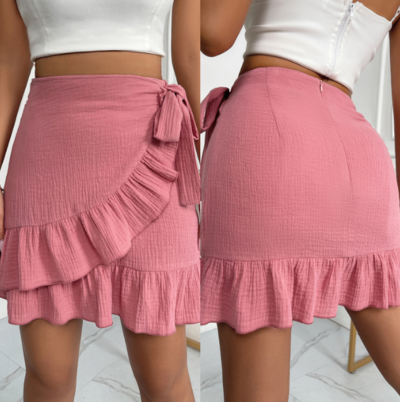 Casual Sexy Ruffle Skirt