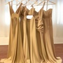 SP2130,Gold champagne satin bridesmaid dresses sexy mixmatch bridesmaid dress-1