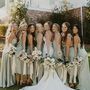 SP2131,Mint green silk satin bridesmaid dresses -2