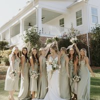 SP2131,Mint green silk satin bridesmaid dresses  - Thumbnail 1