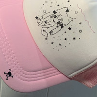 funckfasss skull girl cute stars baseball cap - Thumbnail 5