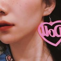 Doll Heart Pastel Pink Earrings - Thumbnail 2