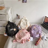 Harajuku antique bag backpack -4 colors - Thumbnail 2