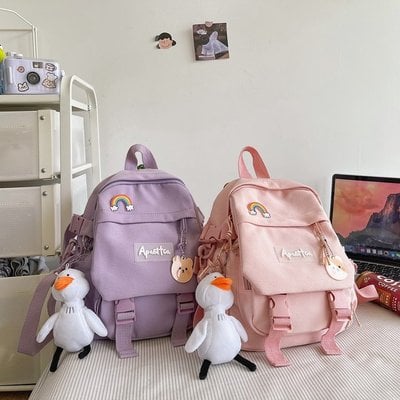 Harajuku antique bag backpack -4 colors - Thumbnail 2