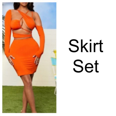 Long sleeve skirt set-td - Thumbnail 2