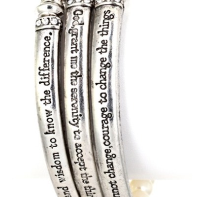 Serenity prayer stretch bracelet