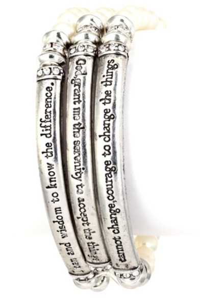 Serenity Prayer Stretch Bracelet