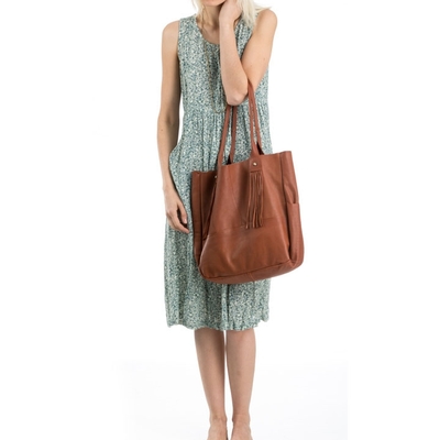 Love mert matchbox tote brown
