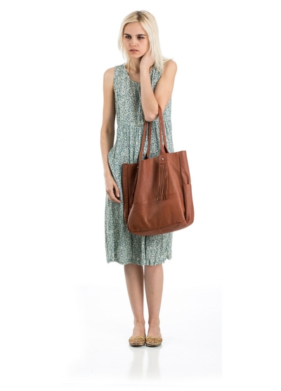 Love Mert Matchbox Tote Brown