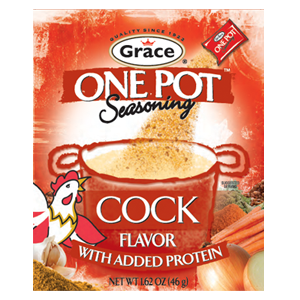 One pot seasoning: cock flavoured