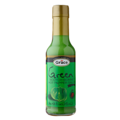 Green scotch bonnet pepper sauce