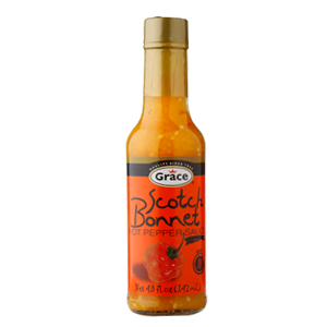 Scotch bonnet hot pepper sauce