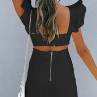 Solid Color Women Sleeveless Jumpsuit - Thumbnail 4