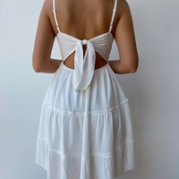 V-Neck Sling Sexy Sleeveless Lace Dress - Thumbnail 2