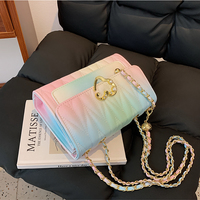 New small fresh rainbow chain messenger bag - Thumbnail 3