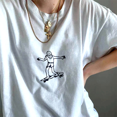 Free Shipping-SKATE BOY TEE