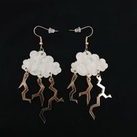 Cloud Lightning Dangle Earrings - Thumbnail 2