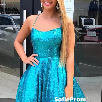 Sp2172,cute criss cross straps a-line blue sequins short homecoming dresses,mini prom evening dresses