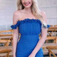 SP2176,Unique blue off the shoulder homecoming dresses,mini tight prom dress,bodycon evening dresses,junior prom dress - Thumbnail 1