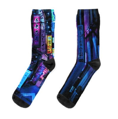 BLUE TOKYO ALLEYS SOCKS