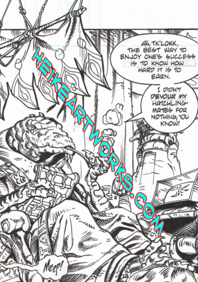 Star Wars: Golden Age of the Sith #1 page 10 Original comics art by Heike