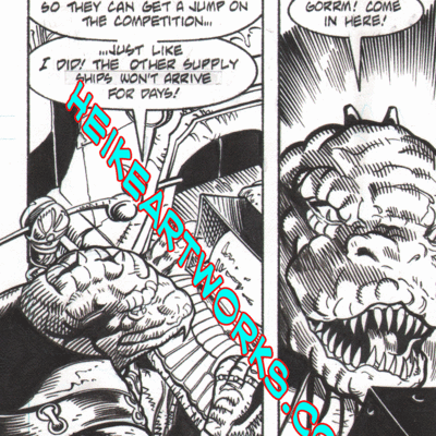 Star wars: golden age of the sith #1 page 10 original comics art by heike