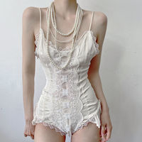Vintage Lace Bodysuit Lace Lingerie - Thumbnail 1