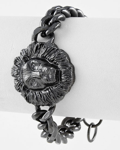 Lioness bracelet (gun metal)