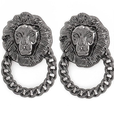 Lioness doorknockers (gun metal)