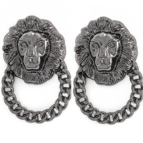 LIONESS DOORKNOCKERS (GUN METAL)