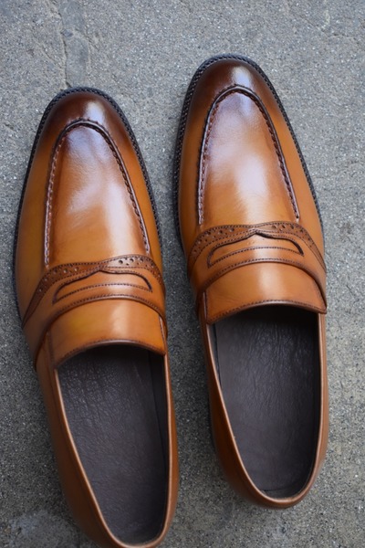 Decent Wear Men's Brown Moccasin Genuine Leather Formal Shoes