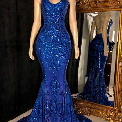 Sexy royal blue evening dresses, prom dresses,872 - Thumbnail 1