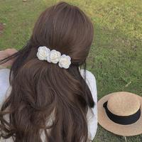 Camellia Flower Lace Hair Clips - Thumbnail 2