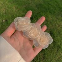 Camellia Flower Lace Hair Clips - Thumbnail 5
