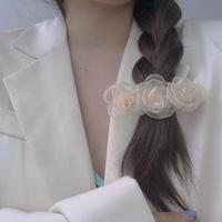 Camellia Flower Lace Hair Clips - Thumbnail 8