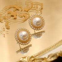 Pearl Stud Earrings - Thumbnail 3