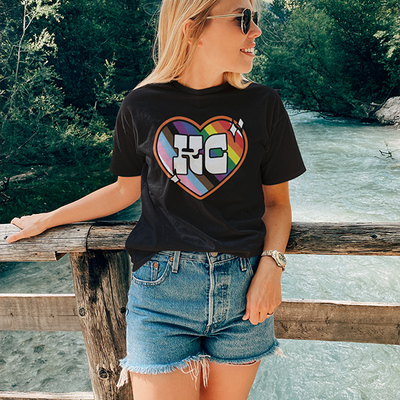 Kansas city pride official black womens t-shirt - Thumbnail 5