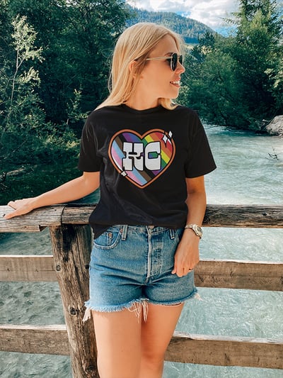 Kansas City Pride Official Black Womens T-shirt