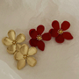 Vintage Flower Stud Earrings-3