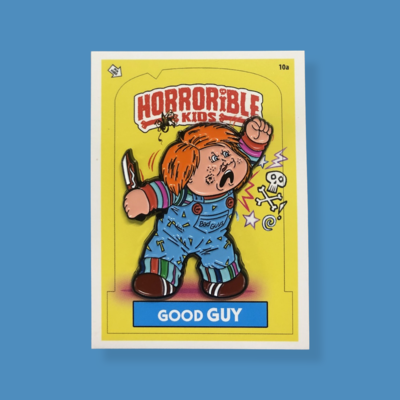 Horrorible kids good guy - limited edition enamel pin