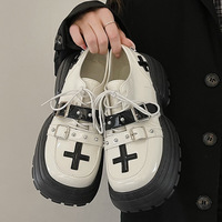 Gothic Cross Platform Shoes  - 2colors - Thumbnail 1
