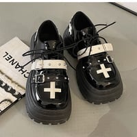 Gothic Cross Platform Shoes  - 2colors - Thumbnail 7