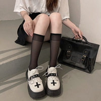 Gothic Cross Platform Shoes  - 2colors - Thumbnail 3